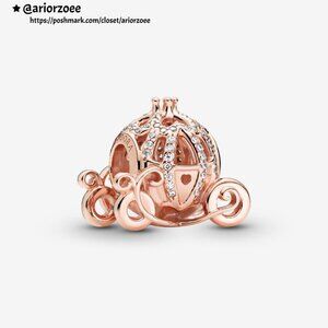 Pandora Disney Cinderella Sparkling Carriage Charm|Pendant